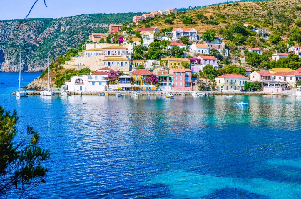 The harbour of Assos village